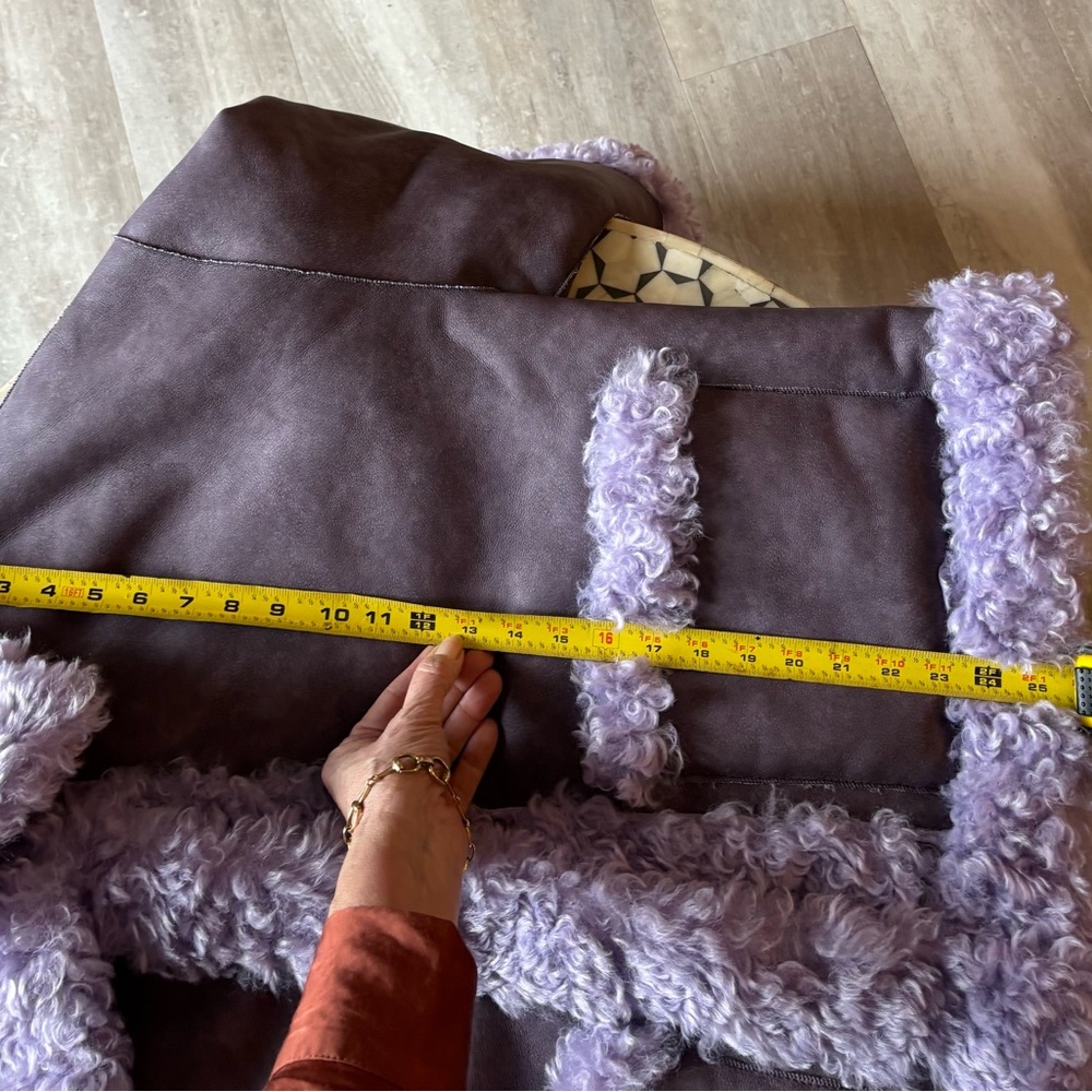 Free People Purple Kiki Sherpa Jacket. Fun, bold design. - Picture 8 of 8